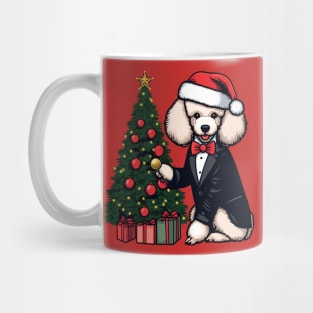 Poodle Dog Christmas Mug